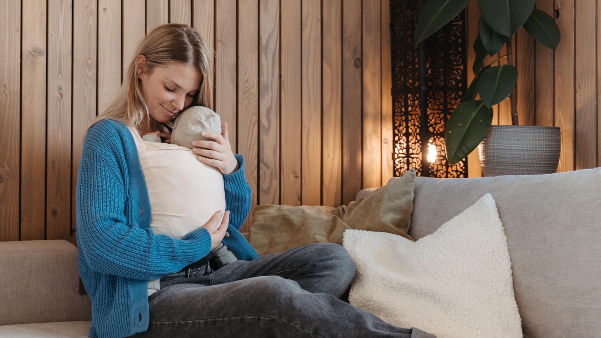 Elastisches Baby Tragetuch ab Geburt